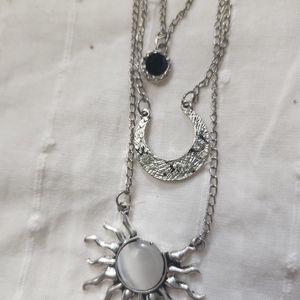 3 charmed  moon necklace